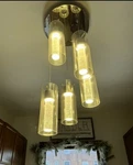 Artika Essence 30W 5-LIGHT Chrome Modern Integrated Led Pendant Fixture. Fixed Price $149.99.