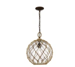 Golden Lighting Haddoc Medium Pendant, Burnished Chestnut 1092-MBC-SD. Fixed Price $159.99.