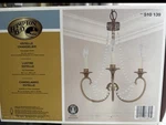 Hampton Bay Chandelier Champagne Finish 15 Inches W 19 1/2 72 Chain. Fixed Price $37.77.