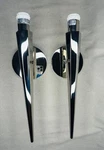 2-BOYD Lighting Luminaire Chrome 9893 Wall Sconce Fixtures $1350 Each New. Fixed Price $399.99.