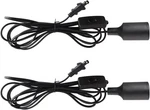Plug Hanging Kit, Retro Lights With 2 Pack, Black. Fixed Price $16.87.