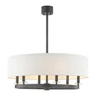 James Allan HVLCH85475 Butte 6 Light 31"W Taper Candle Drum - Bronze. Fixed Price $2869.00.