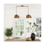 Nathan James Percy Modern 2-LIGHT Pendant Island Fixture, Brass Hanging.... Fixed Price $155.03.