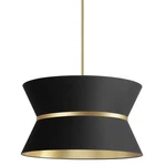 Dainolite CTN-244C Caterine Light 24"W Pendant Aged Brass / Black Gold. Fixed Price $428.00.
