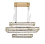 Large Goldish Kitchen Island Dining Room Crystal Chandelier Light Fixture 42". Fixed Price $2965.66.