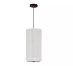 ET2 E95040-100OI 1-LIGHT White Weave 10IN Oil Rubbed Bronze Mini Pendant. Fixed Price $50.00.