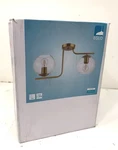 Eglo Marojales 21.93 In. W Light Brushed Gold Semi Flush Mount Clear Glass. Fixed Price $108.89.