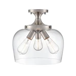Millennium Lighting Ashford Semi-flush Mount, Nickel/clear 9713-BN. Fixed Price $143.92.