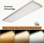 Ceiling Light, 4FT Led Flush Mount 48W Dimmable, 3/4/5000K Selectable. Fixed Price $85.00.