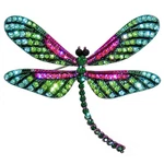 Rucinni Dragonfly Brooch/pendant Preciosa Czech Crystal Silver Plated (30131LBL). Fixed Price $29.99.