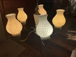 Vintage Hobnail Ceiling Fixture Lightcraft Jeanette Pa Gold Glass 20 Tall. Fixed Price $149.99.