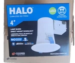 Halo Recessed Light Canless CEZ4125GU10WBICAT In. White Ez-trim. Fixed Price $17.99.