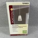 Bnib Portfolio Mini Pendant Light #0749835, Led, Nickel Finish. Fixed Price $24.99.
