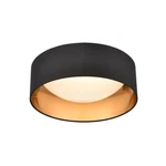 Millennium Lighting Rosata 12" Flush Mount, Gold/black Fabric 4521-BG. Fixed Price $99.90.