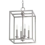 Quorum International 6731-4 Cuboid Light 11"W Taper Candle Nickel. Fixed Price $292.00.