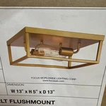 Focus Worldwide E30020-021 Luxury Gold Light Flush Mount Fixture. Fixed Price $59.99.
