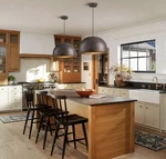 Rrtyo Laufer 1-LIGHT Vintage Antique Brown Dome Kitchen Island Pendant. Fixed Price $115.99.
