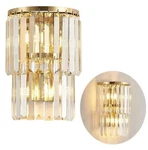 Siljoy 2-TIERS Modern Crystal Light Wall Mount Sconce For Bedside Foyer Den Hall. Fixed Price $59.95.