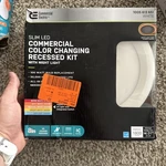 Commercial Electric 8 In. Canless Adjustable Cct Led Recessed Trim. Fixed Price $17.00.