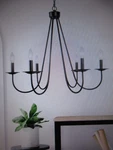 Uolfin Industrial Black Dining Room Chandelier 28 In. 6-LIGHT Modern. Fixed Price $85.45.