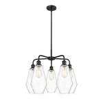 Innovations Cindyrella 5LT 25" Stem Chandelier, Black/clear 516-5CR-BK-G652-7. Fixed Price $992.20.