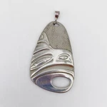 Vtg Corrine Hunt Silver Pewter Pendant First Nations Eagle Signed Htf. Fixed Price $55.00.