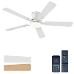 54 Inch Ceiling Fans With Lights And Remote, Low Profile Lig.... Fixed Price $71.61.