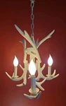 Elk Lighting Lodge Style White Ceramic Antler Chandelier 17" Big Sky Collection. Fixed Price $265.00.