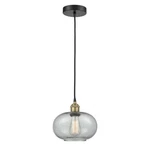 Innovations Gorham 1LT 10" Mini Pendant, Black Brass/charcoal 616-1P-BAB-G247. Fixed Price $119.99.