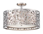 George Kovacs Layover P7985-077 Modern Semi Flush Mount Chrome Light 15.75". Fixed Price $180.00.