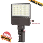 Kukuppo 200W Led Shoebox Parking Lot Area Lights Slip Fitter Mount Dusk To Dawn. Fixed Price $114.05.