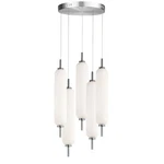 Dainolite Typha Light Multi Pendant, Polished Chrome/white TYA-1250LEDP-PC. Fixed Price $484.00.