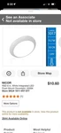 Nicor Rsd Slim Surface Mount Led Disk Light 6 5000K. Fixed Price $110.00.