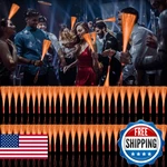 Yofobu 72 Pack Orange Glow Fiber Optic Wands,led Light Up With 3 Flashing. Fixed Price $79.88.