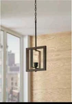 Home Decorators 10" 1-LIGHT Gilded Iron Farmhouse Kitchen Island Mini Pendent. Fixed Price $27.22.
