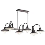 Kichler 52408WZC - Marrus 6 Light Weathered Zinc 51" Wide Linear Chandelier. Fixed Price $134.99.