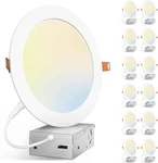 Amico 12 Pack 7 Inch 5CCT Ultra-thin Led Canless Recessed Ceiling Light With .... Fixed Price $75.00.