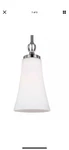 Feiss Satin Nickel Mini Pendant Complete. Fixed Price $55.00.
