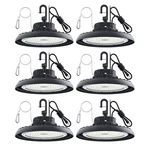 Aikvsxer 6-PACK 240W Led Ufo High Bay Lights 6000K 9.8 In. Black Fixture. Fixed Price $249.95.