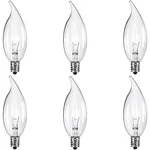 -pack E12 BASE0W B10 Ctc Incandescent Clear Dimmable Light Bulbs Long 6. Fixed Price $20.37.
