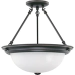 Nuvo Lighting 60/3151 Brentwood Semi-flush Mount Mahogany Bronze. Fixed Price $107.99.