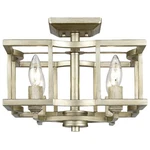 Golden Lighting 7151-SF-WG Bellare 4-LIGHT White Semi-flush Mount. Fixed Price $66.39.