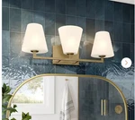 Designers Fountain Palmyra 24 In. 3-LIGHT Brushed Gold Modern Vanity. Fixed Price $109.00.