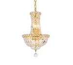 Elegant Lighting 2528D12G/RC Royal Cut Clear Crystal Tranquil 6LIGHT Twotier. Fixed Price $147.00.