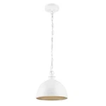 Hampton Bay Talullah 1-LIGHT Matte White Pendant Lighting With Gold Interior. Fixed Price $14.99.