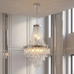 20'' Crystal Chandelier French Chrome Raindrop Pendant 11 Light Kitchen Fixture. Fixed Price $159.99.