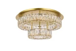 Elegant Lighting 3503F22L2 Monroe 22"W Led Semi-flush Ceiling Gold. Fixed Price $1156.00.