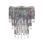 Acrylic Chandelier Shade, Ceiling Light Beaded Pendant Lampshade With C.... Fixed Price $35.44.