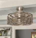 Savoy House Sea Side Ceiling Fan Lier 14-325-FD-SN Satin Nickel Remote Control. Fixed Price $299.00.