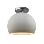 Justice Design Radiance Sm Globe Semi-flush, Bisque/nickel CER-6350-BIS-NCKL. Fixed Price $135.36.